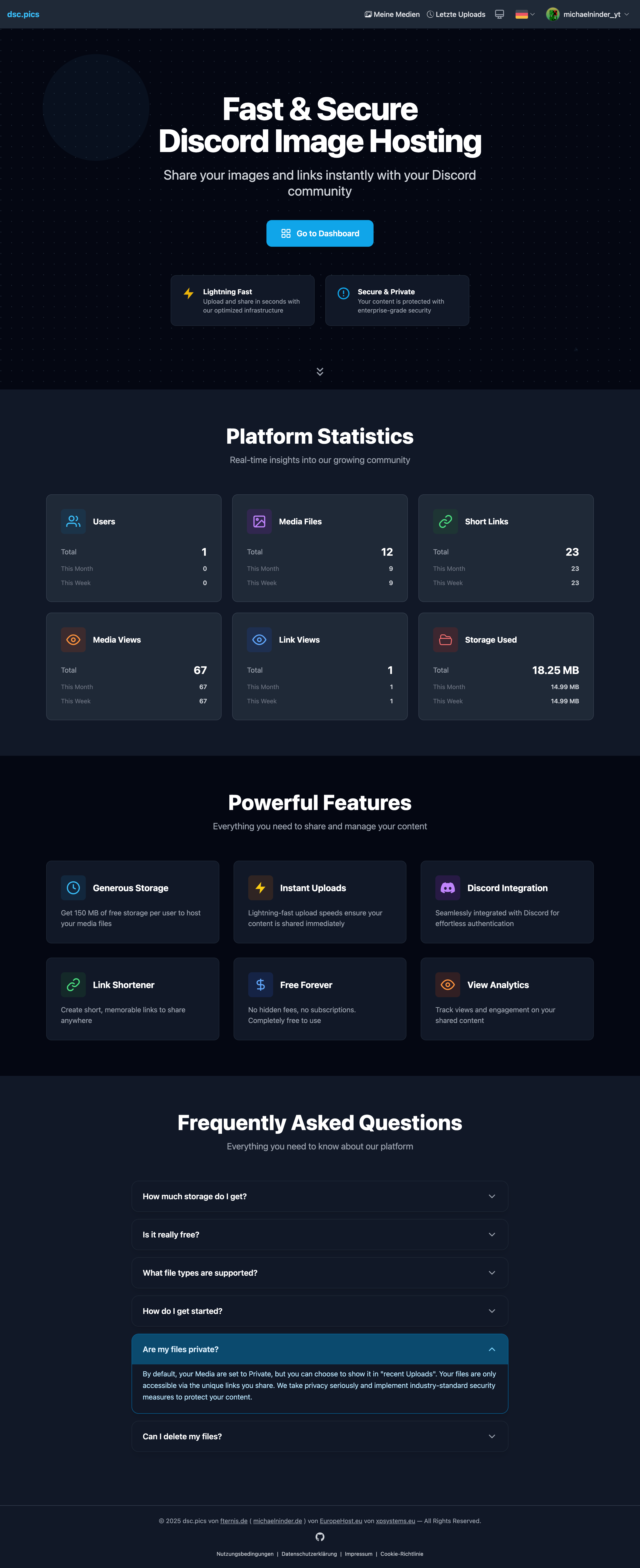 Screenshot of DSC Pics