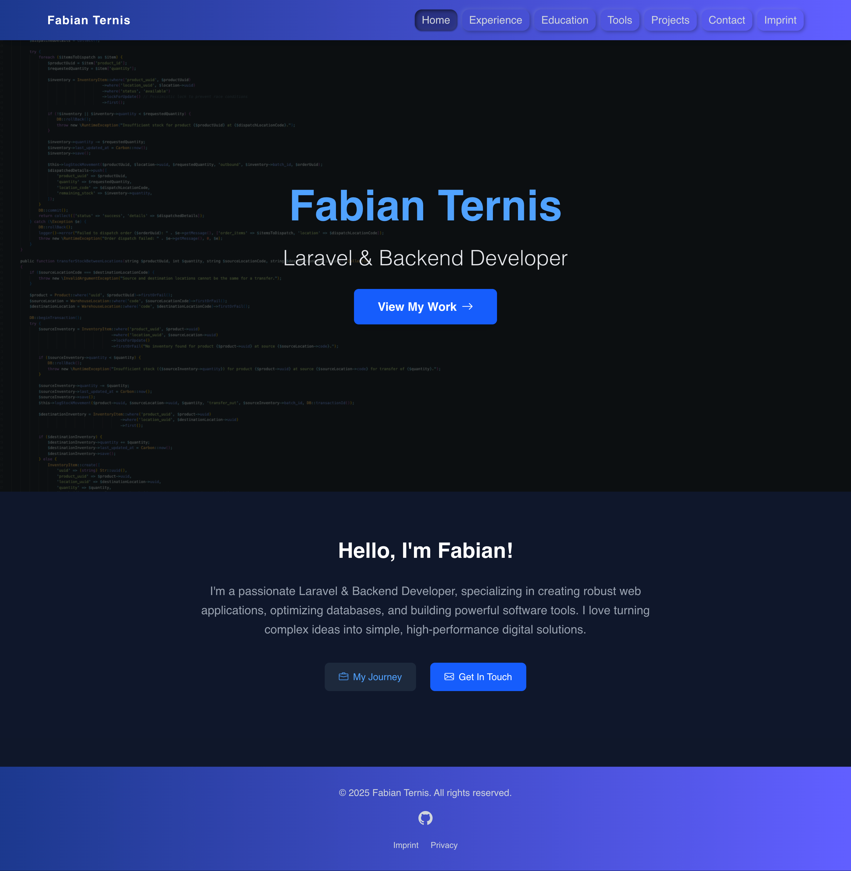 Screenshot of fternis.de